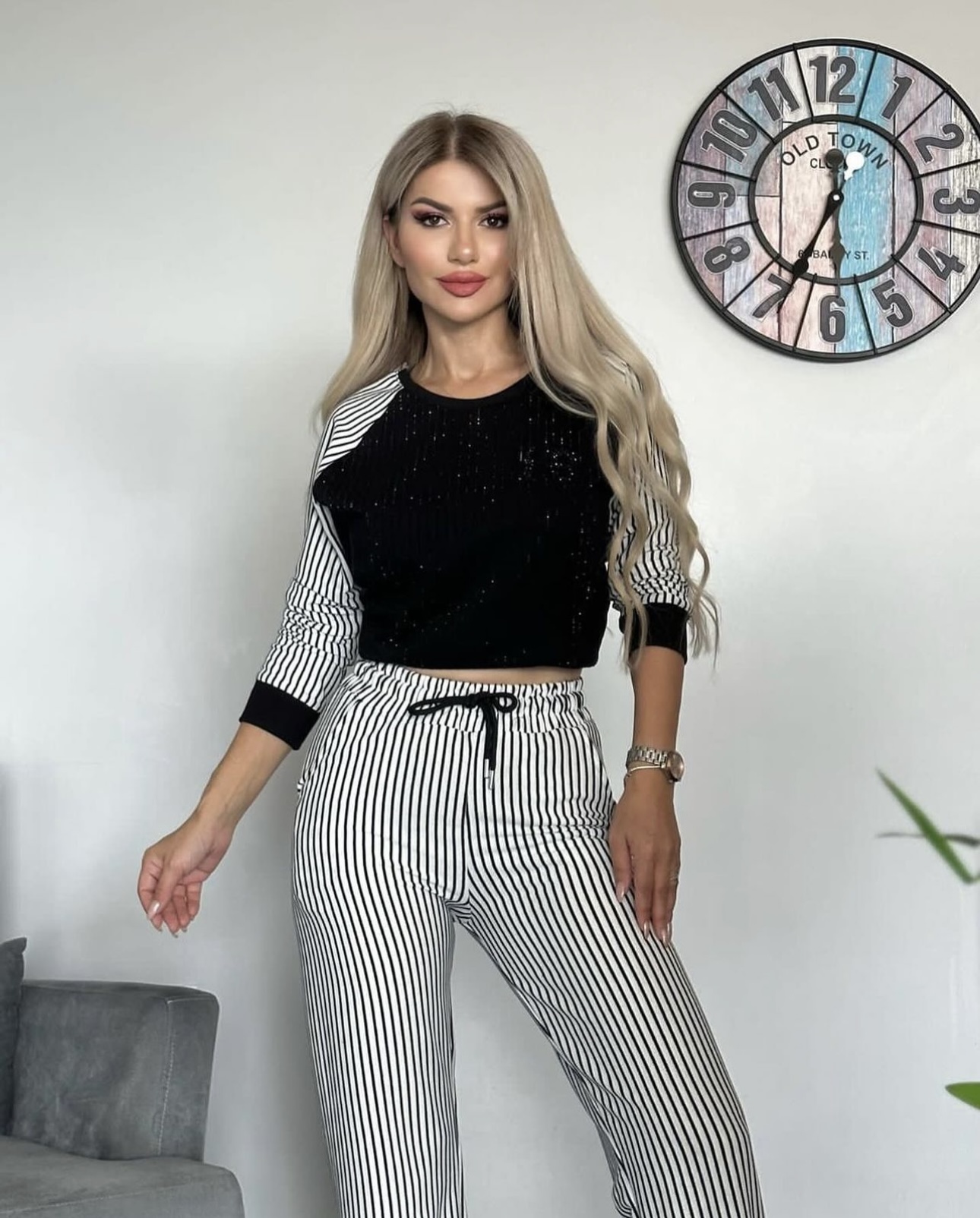 Striped Tracksuit Set