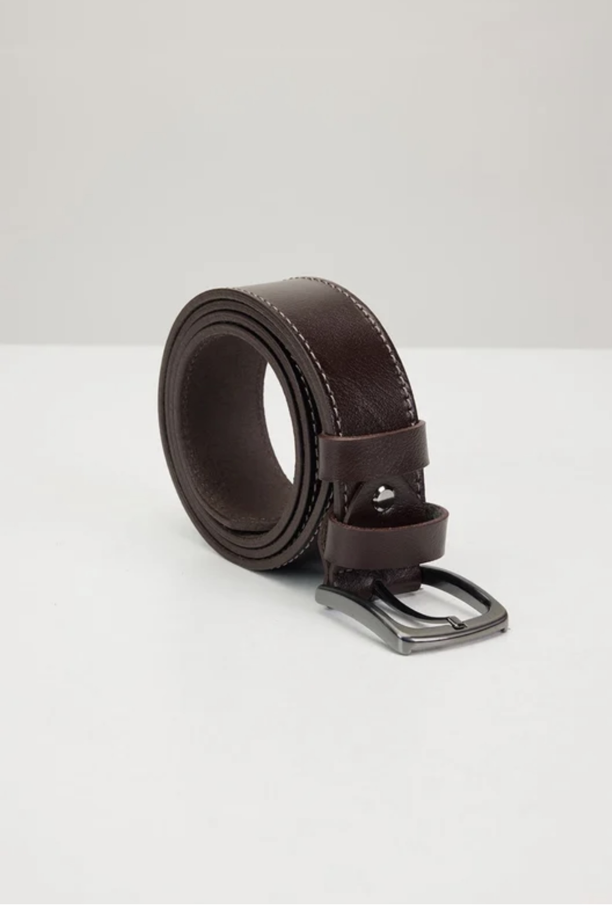 Brown Suede Belt